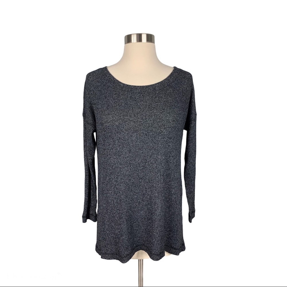 [Soft Surroundings] Marled Ribbed Sweater Top